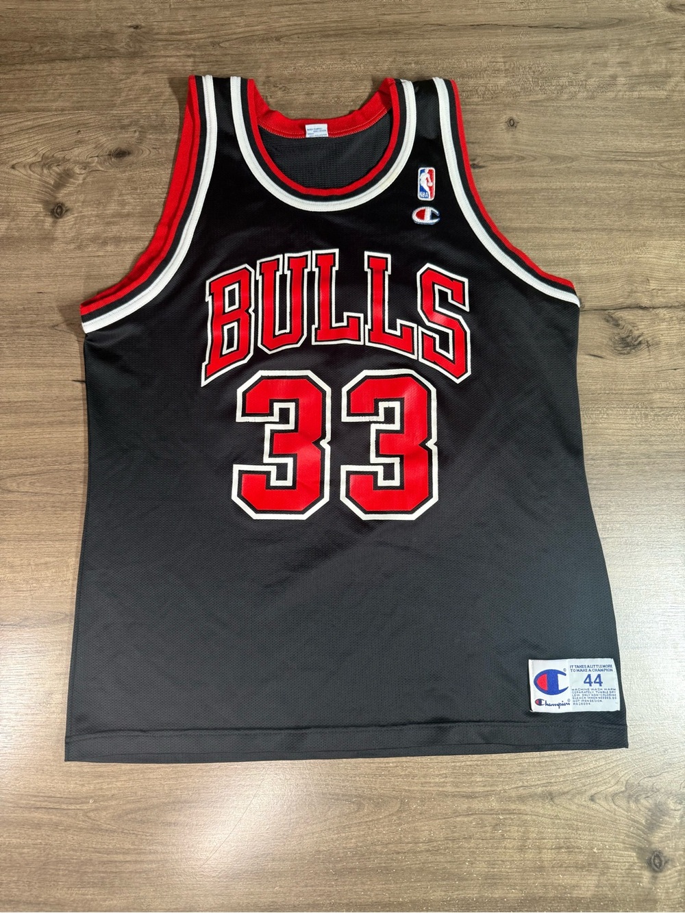 Vintage Authentic NBA Chicago Bulls #33 Scottie Pippen Jersey Size 44